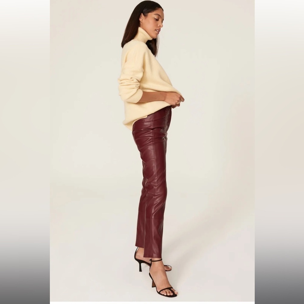 Milly Rue Faux Leather Pants - Picture 2 of 10